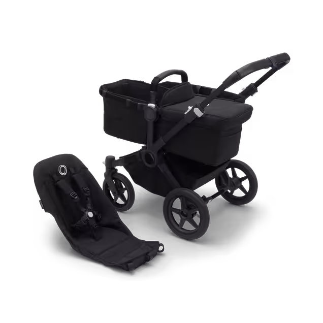 Refurbished Bugaboo Donkey 5 base RW fabric US BLACK/ MIDNIGHT BLACK - Main Image Slide 1 of 1