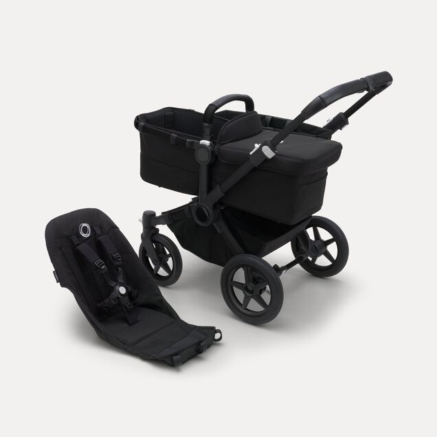 Refurbished Bugaboo Donkey 5 base RW fabric US BLACK/ MIDNIGHT BLACK - Main Image Slide 1 of 1