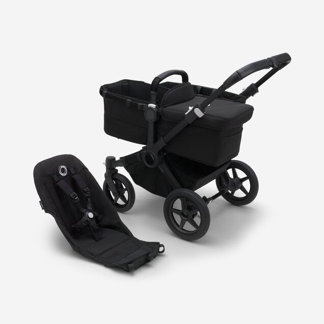 Refurbished Bugaboo Donkey 5 base RW fabric US BLACK/ MIDNIGHT BLACK - Main Image Slide 1 of 1