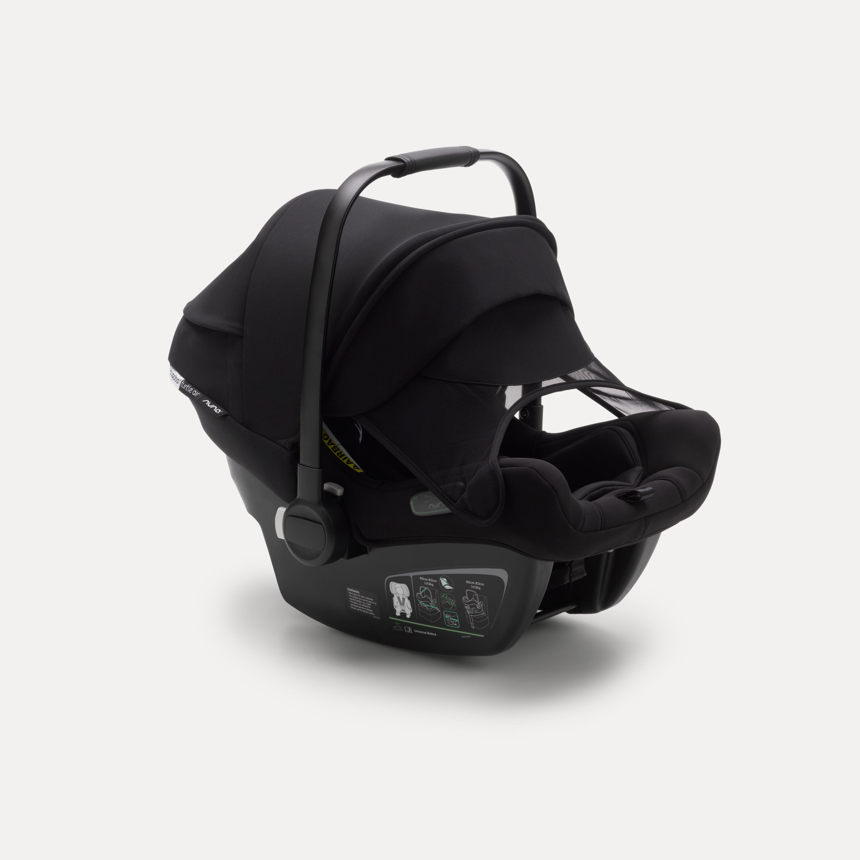 Bugaboo Donkey 3 Mono travel system black sun canopy, black fabrics, black base - Main Modal Image Slide 13 of 16