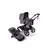 Bugaboo Kangaroo 2-in-1 stroller black base, moon grey fabrics, moon grey sun canopy - Thumbnail Slide 1 of 18