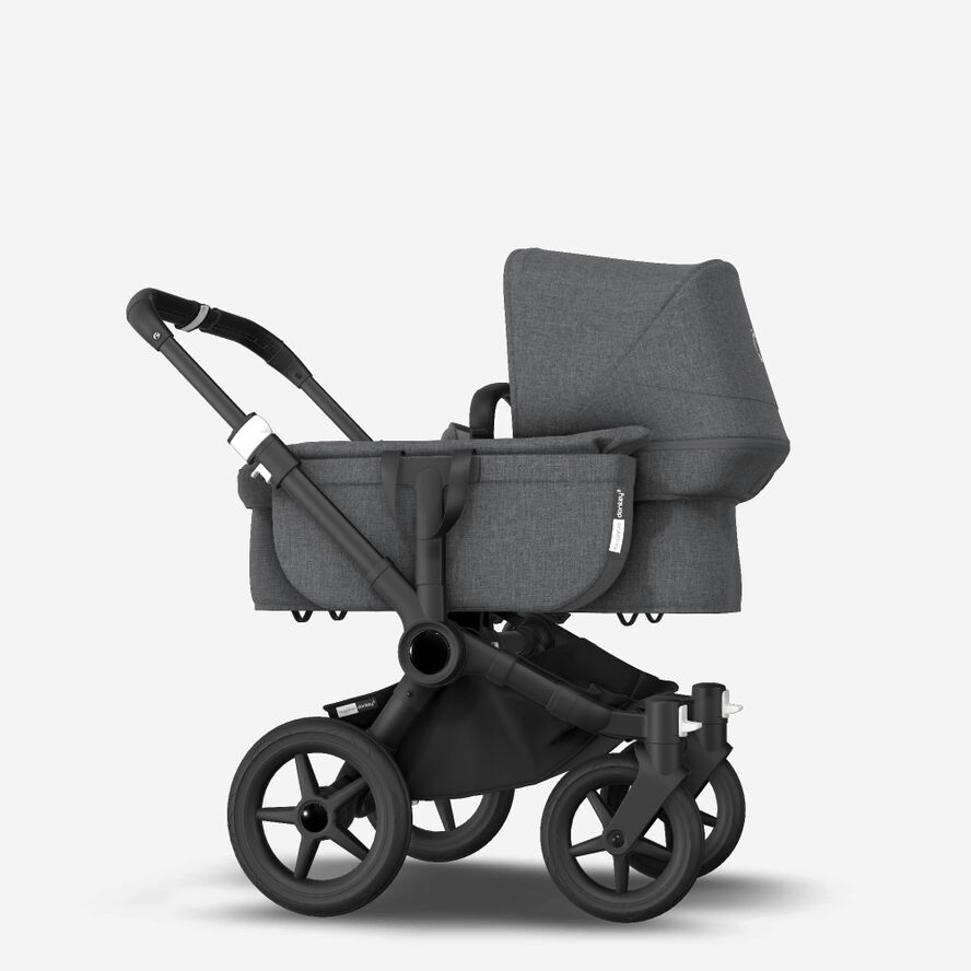 Carrito Bugaboo Donkey 3 Mono con capazo y silla capota gris melange