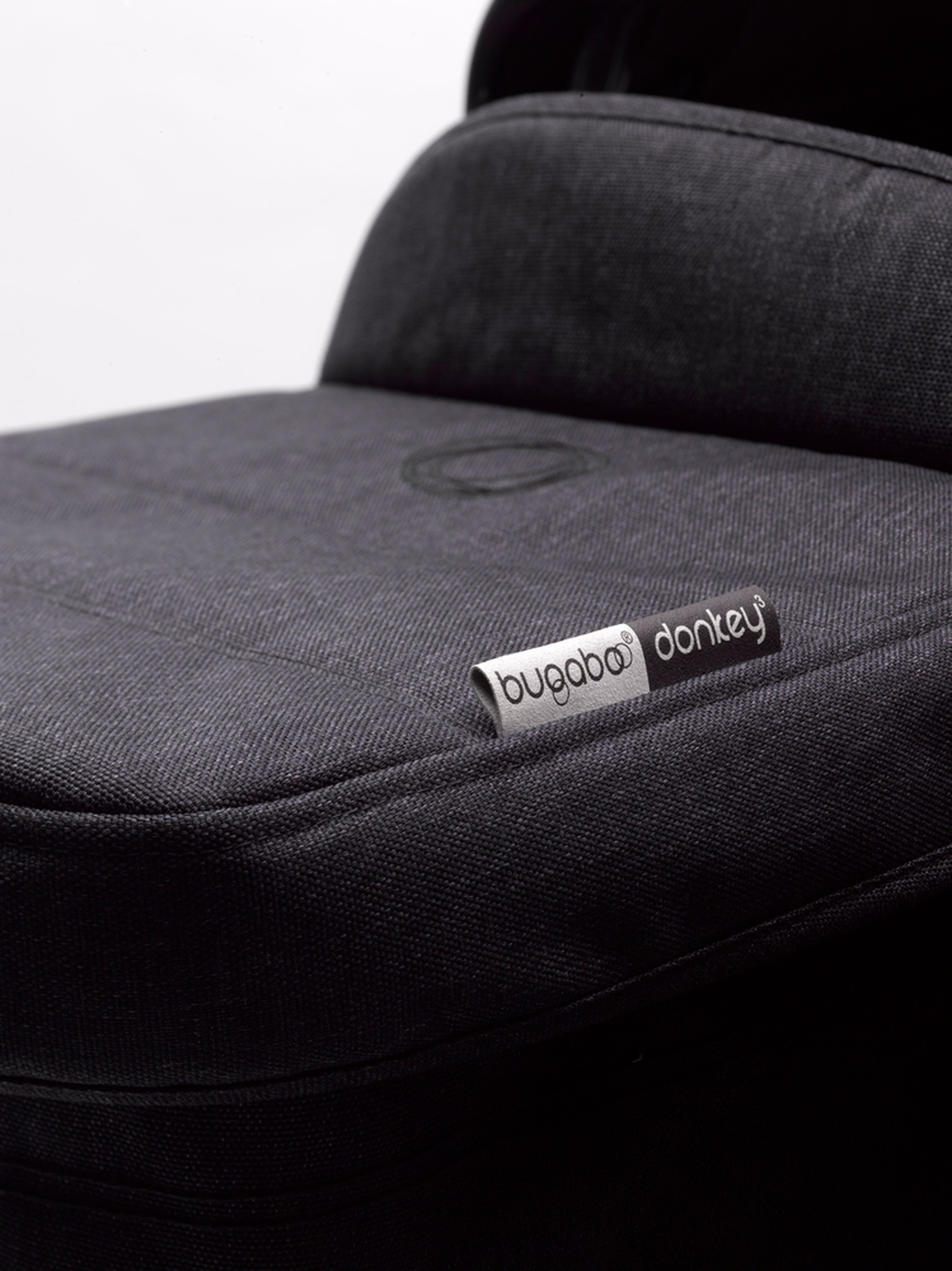 Bugaboo Donkey 3 Mono seat and carrycot pushchair mineral washed black sun canopy, mineral washed black fabrics, black base - Main Modal Image Slide 6 of 7