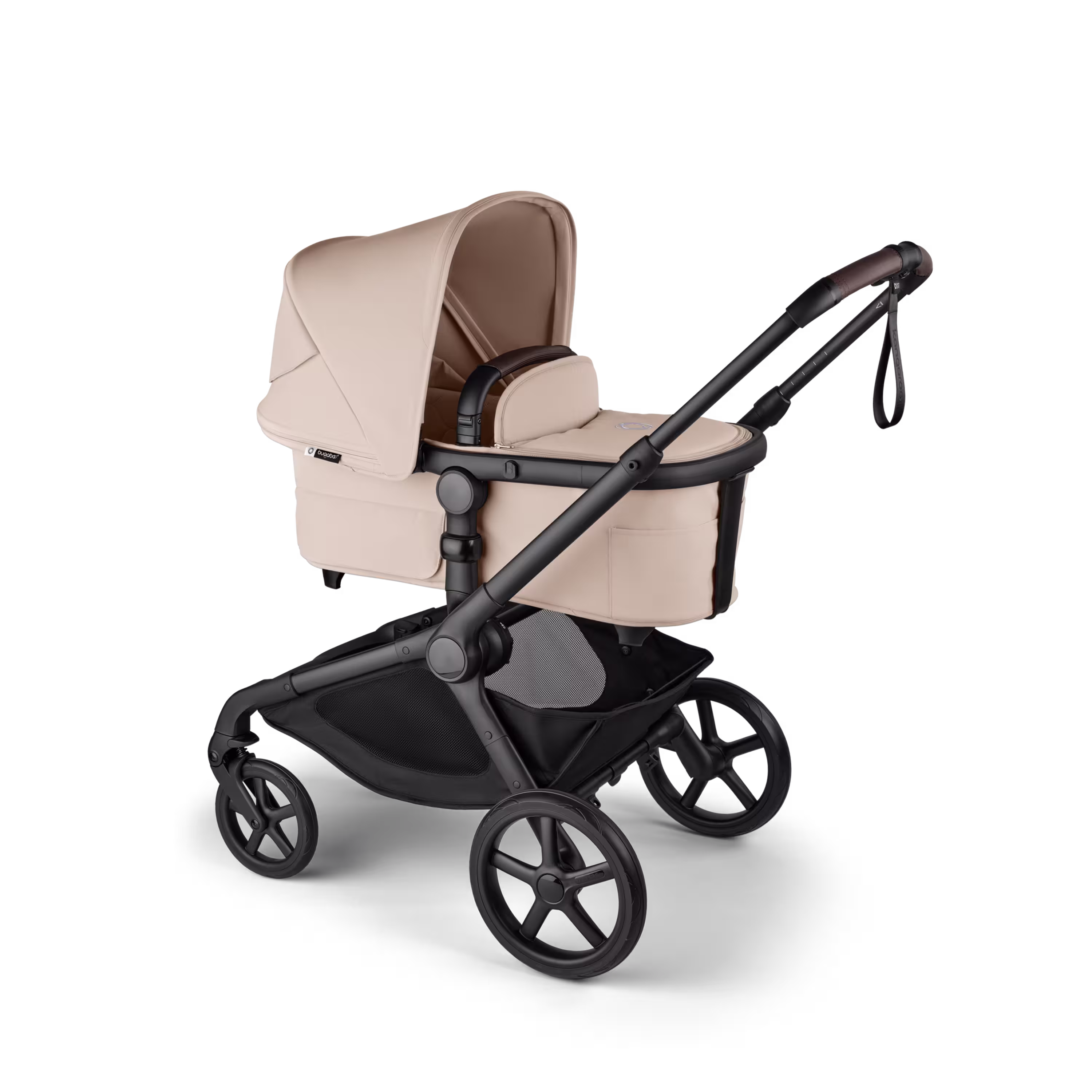 Bugaboo Kangaroo 2-in-1 pram black base, desert taupe fabrics, desert taupe sun canopy - Main Modal Image Slide 3 of 18