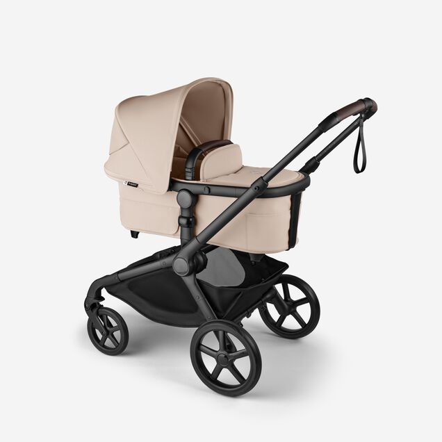 Bugaboo Kangaroo 2-in-1 pram black base, desert taupe fabrics, desert taupe sun canopy - Main Image Slide 3 of 18