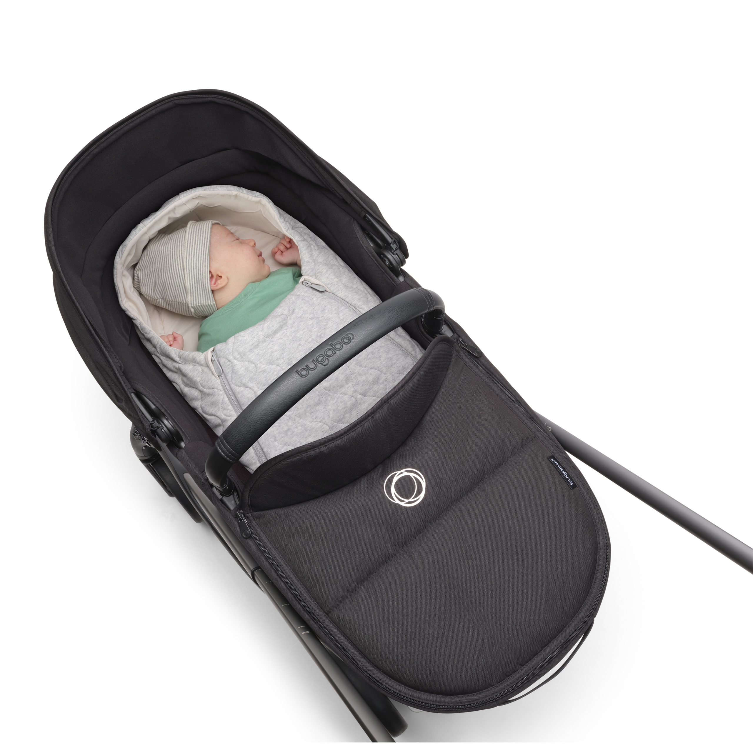Bugaboo newborn inlay LIGHT GREY MELANGE - Thumbnail Slide 3 of 5
