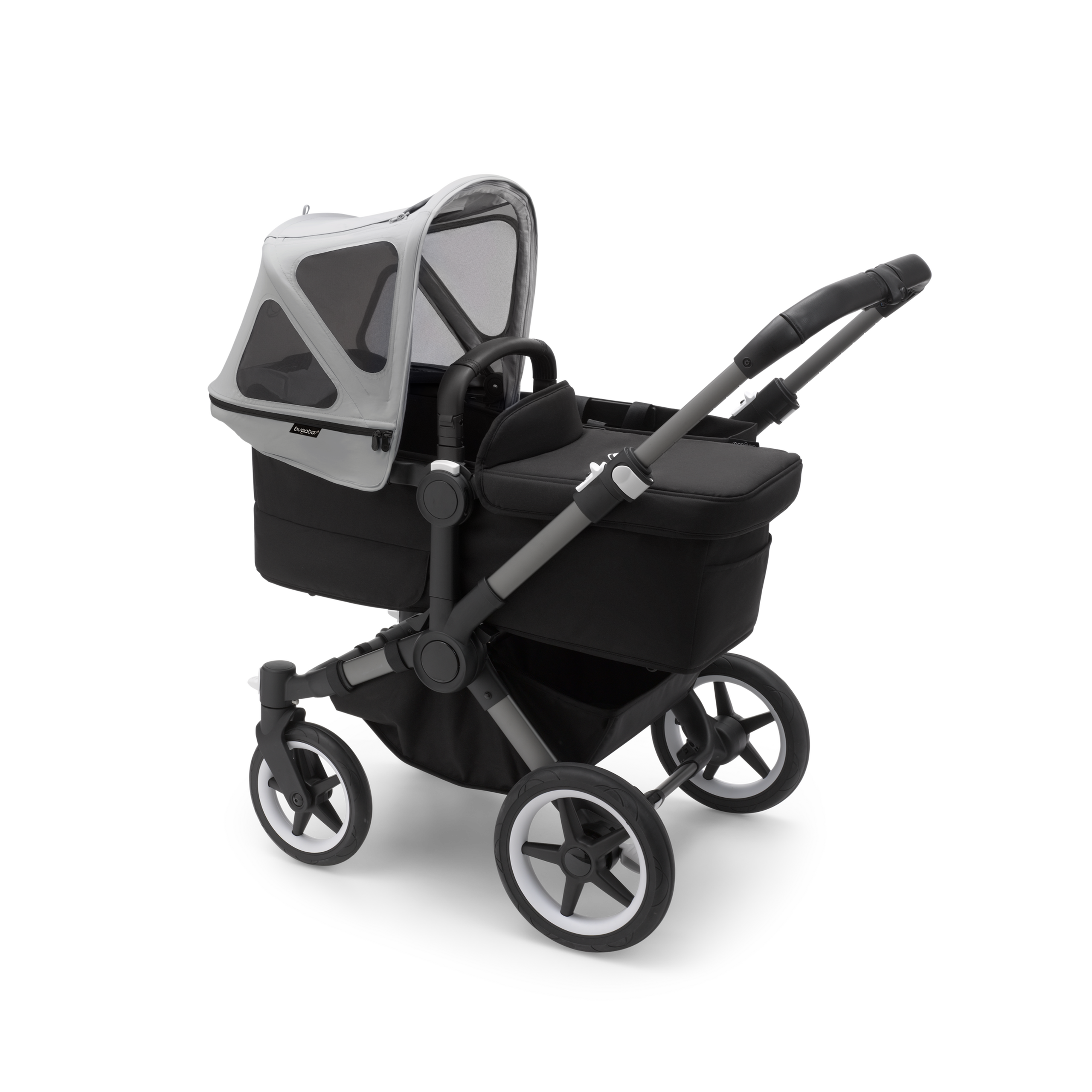 Bugaboo Donkey breezy sun canopy MISTY GREY - Thumbnail Slide 2 of 4
