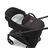 Refurbished Bugaboo Dragonfly bassinet and seat stroller black base, grey melange fabrics, grey melange sun canopy - Thumbnail Slide 10 of 14