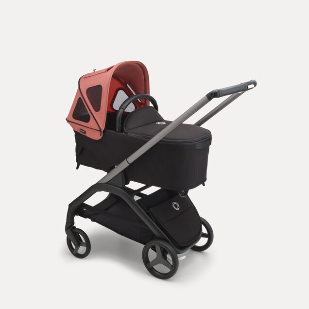 Refurbished Bugaboo Dragonfly breezy sun canopy SUNRISE RED - Main Image Slide 1 of 5