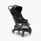 Bugaboo Butterfly travel stroller black base, midnight black fabrics, midnight black sun canopy