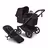 Bugaboo Donkey 6 2-in-1  pram black base, cocoa brown fabrics, cocoa brown sun canopy - Thumbnail Slide 1 of 10