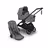 Bugaboo Dragonfly Plus 2-in-1 stroller black base, grey melange fabrics, grey melange sun canopy - Thumbnail Slide 1 of 11