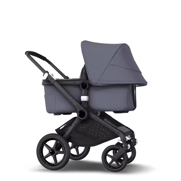 Bugaboo Fox 2 travel system steel blue sun canopy, steel blue fabrics, black base - Main Image Slide 5 of 15