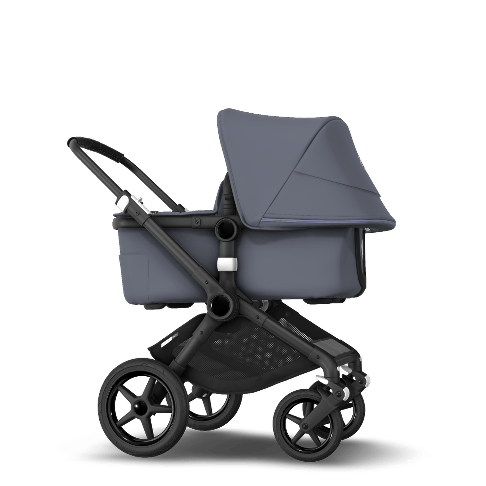 Bugaboo Fox 2 travel system Steel blue sun canopy, steel blue fabrics