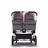 Bugaboo Donkey 3 Twin seat and carrycot pushchair soft pink sun canopy, grey melange fabrics, aluminium base - Thumbnail Slide 3 of 9