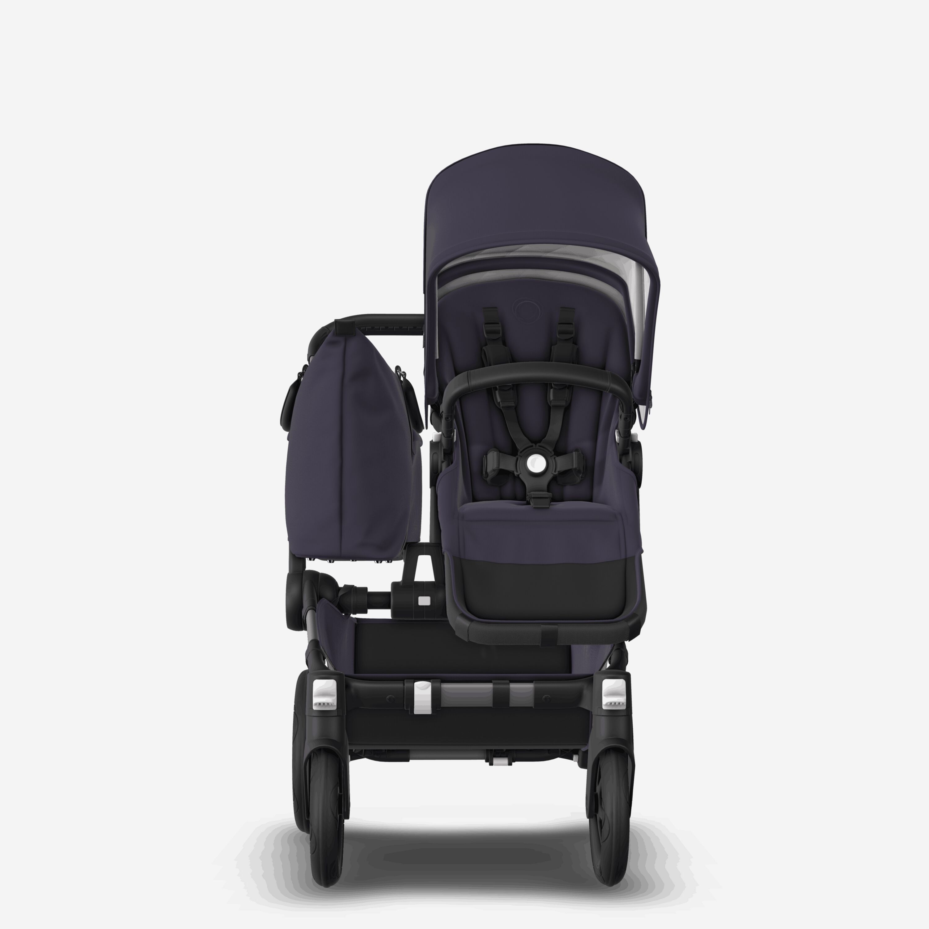 Bugaboo Donkey 5 Mono 2-in-1 stroller graphite base, classic collection dark navy fabrics, classic collection dark navy sun canopy - Main Modal Image Slide 2 of 11