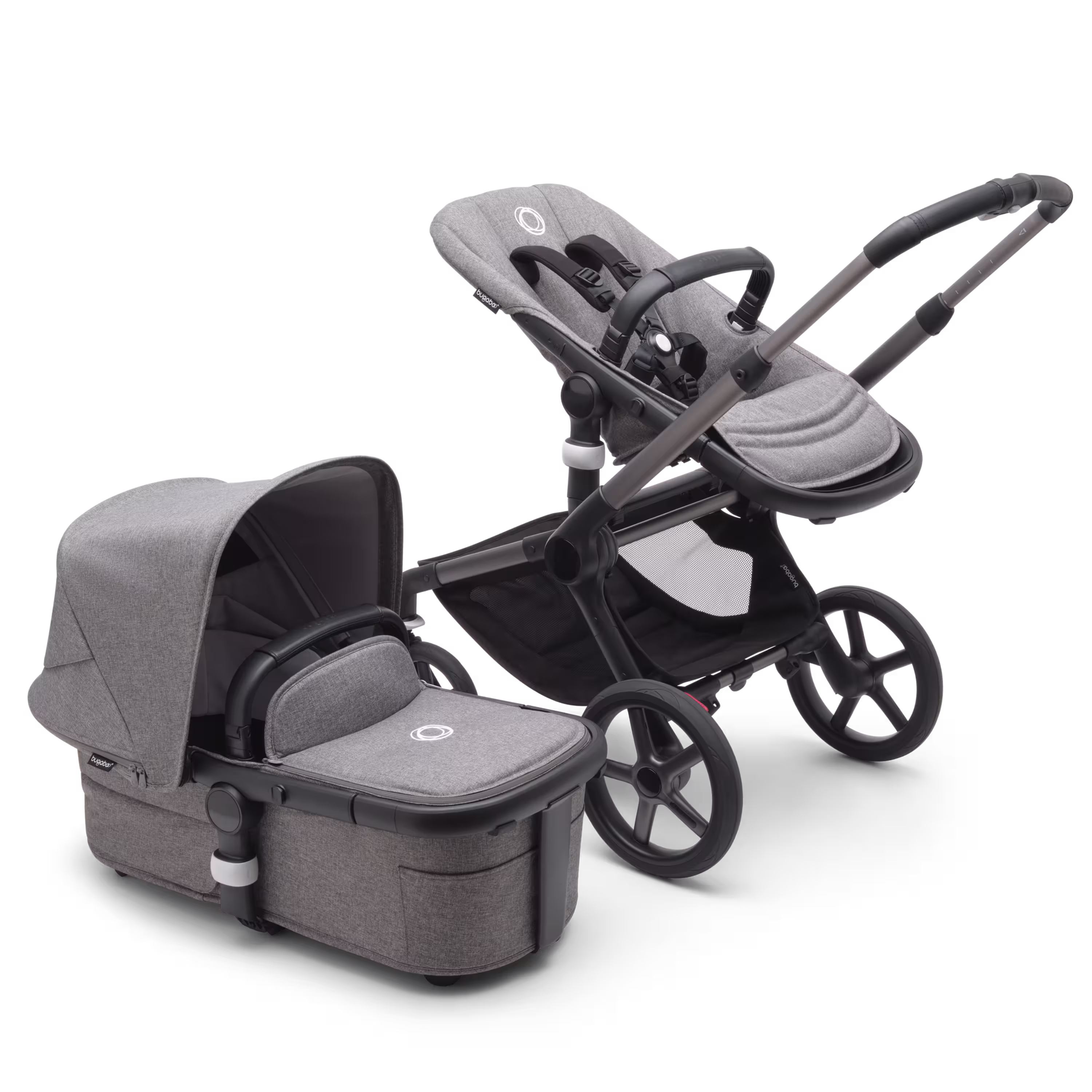 Refurbished Bugaboo Fox 5 complete US GRAPHITE/GREY MELANGE-GREY MELANGE - Main Modal Image Slide 2 of 2