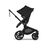 Bugaboo Fox 5 Renew seat stroller, with black chassis, Heritage Black fabrics, and Heritage Black sun canopy. - Thumbnail Slide 3 of 12