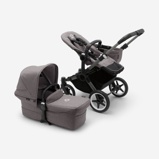 Refurbished Bugaboo Donkey 5 Mono complete GRAPHITE/GREY MÉLANGE-GREY MÉLANGE - Main Image Slide 4 of 6