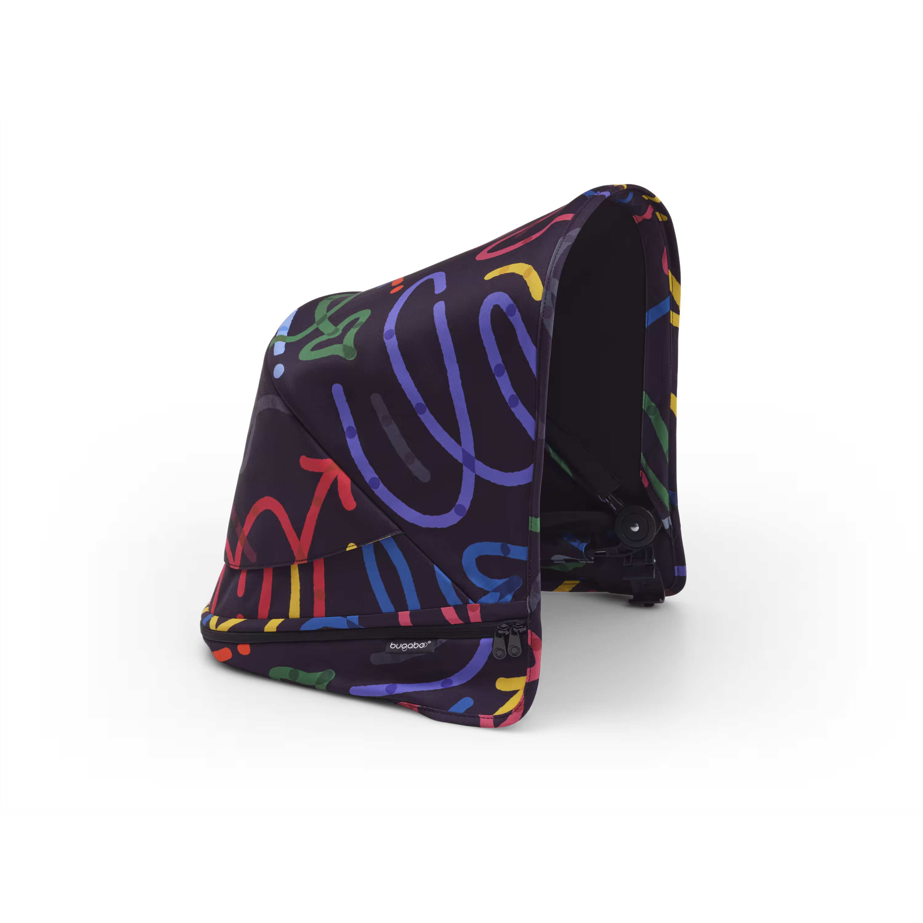 Bugaboo Donkey 5 sun canopy Art of Discovery DARK BLUE  - Main Modal Image Slide 3 of 3