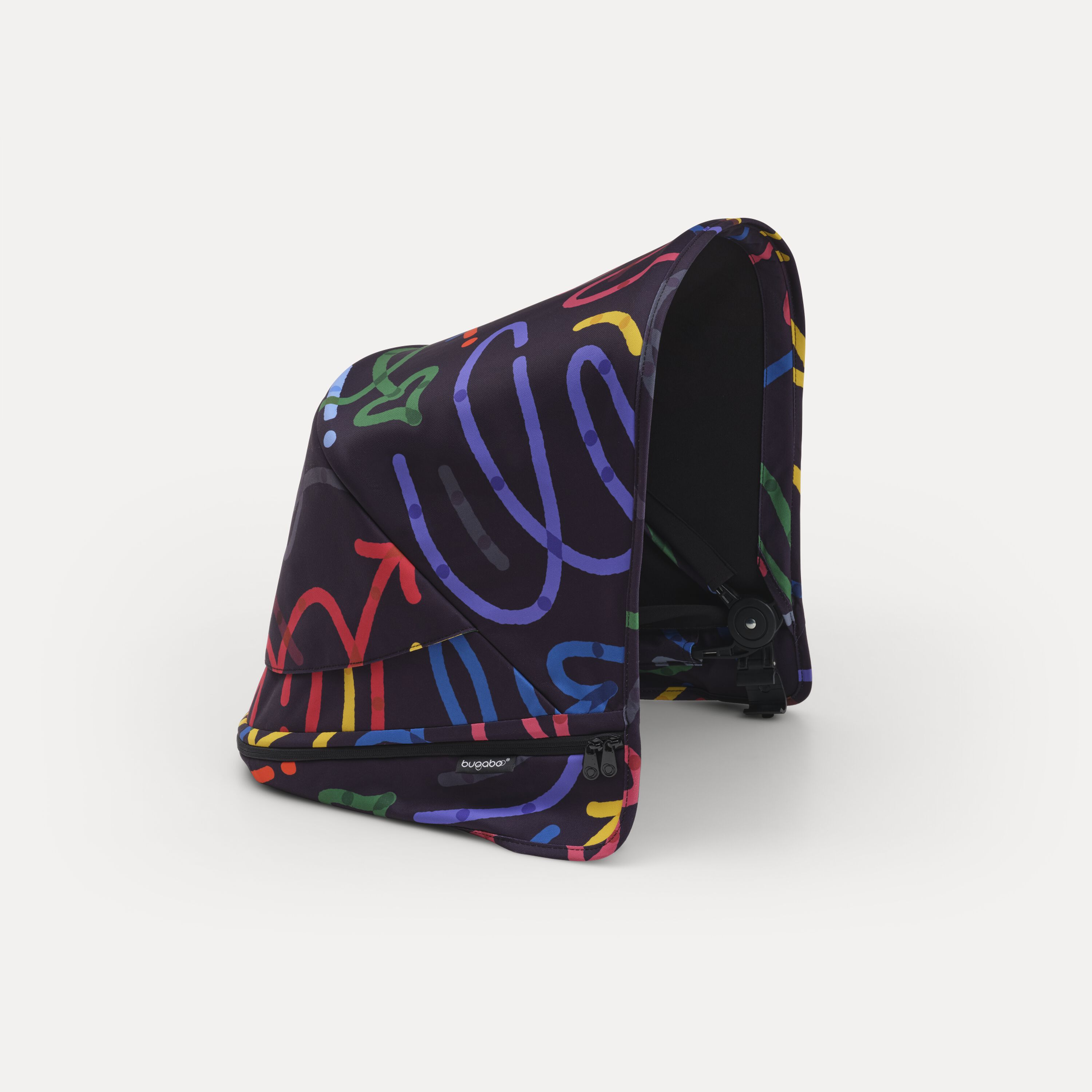 Bugaboo Donkey 5 sun canopy Art of Discovery DARK BLUE  - Main Modal Image Slide 3 of 3