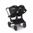 Bugaboo Donkey 5 twin stroller black base, midnight black fabrics, midnight black sun canopy - Thumbnail Slide 4 of 12