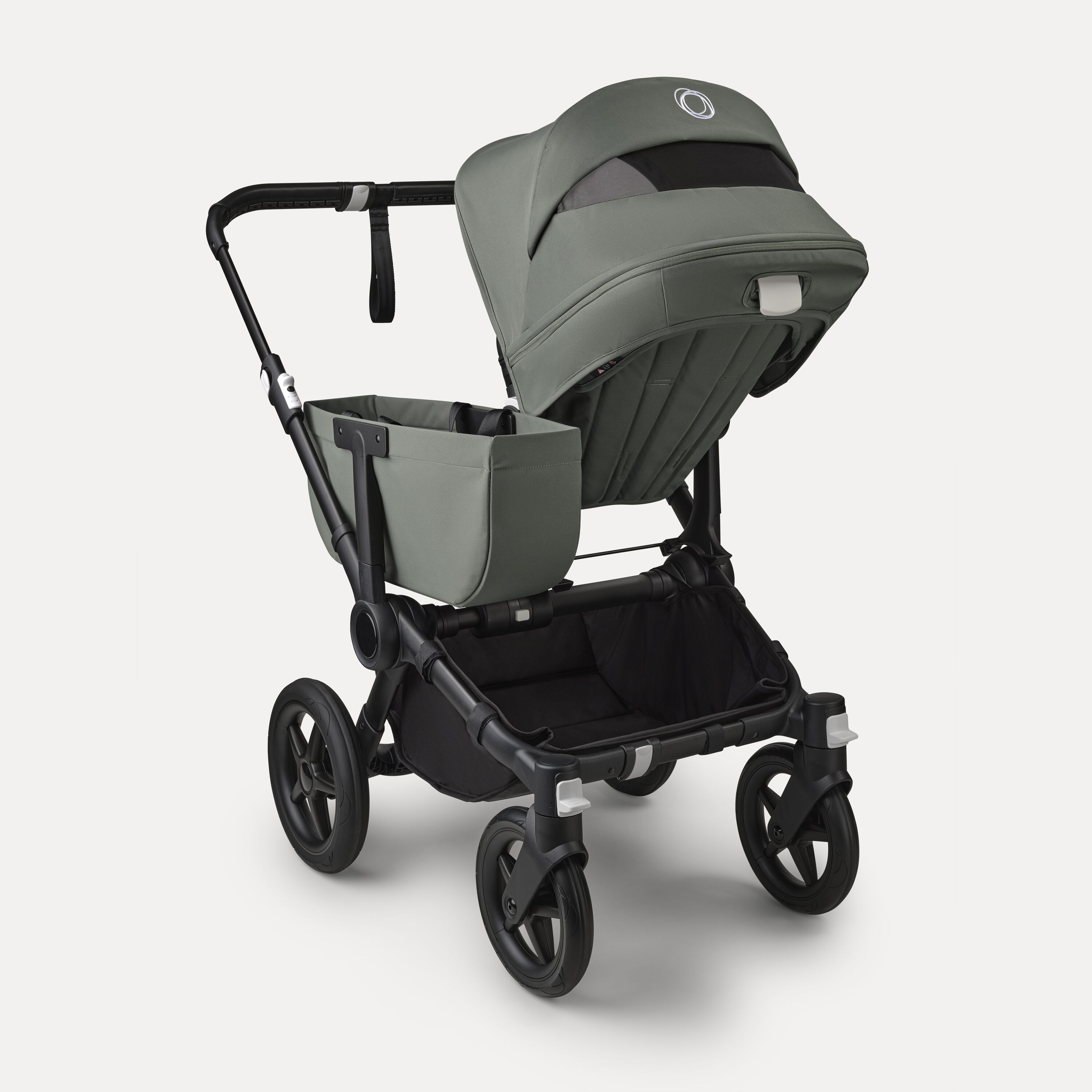 Bugaboo Donkey 5 Mono 2-in-1 stroller black base, forest green fabrics, forest green sun canopy - Main Modal Image Slide 4 of 12