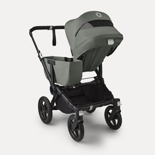 Bugaboo Donkey 5 Mono 2-in-1 stroller black base, forest green fabrics, forest green sun canopy - Main Image Slide 4 of 12