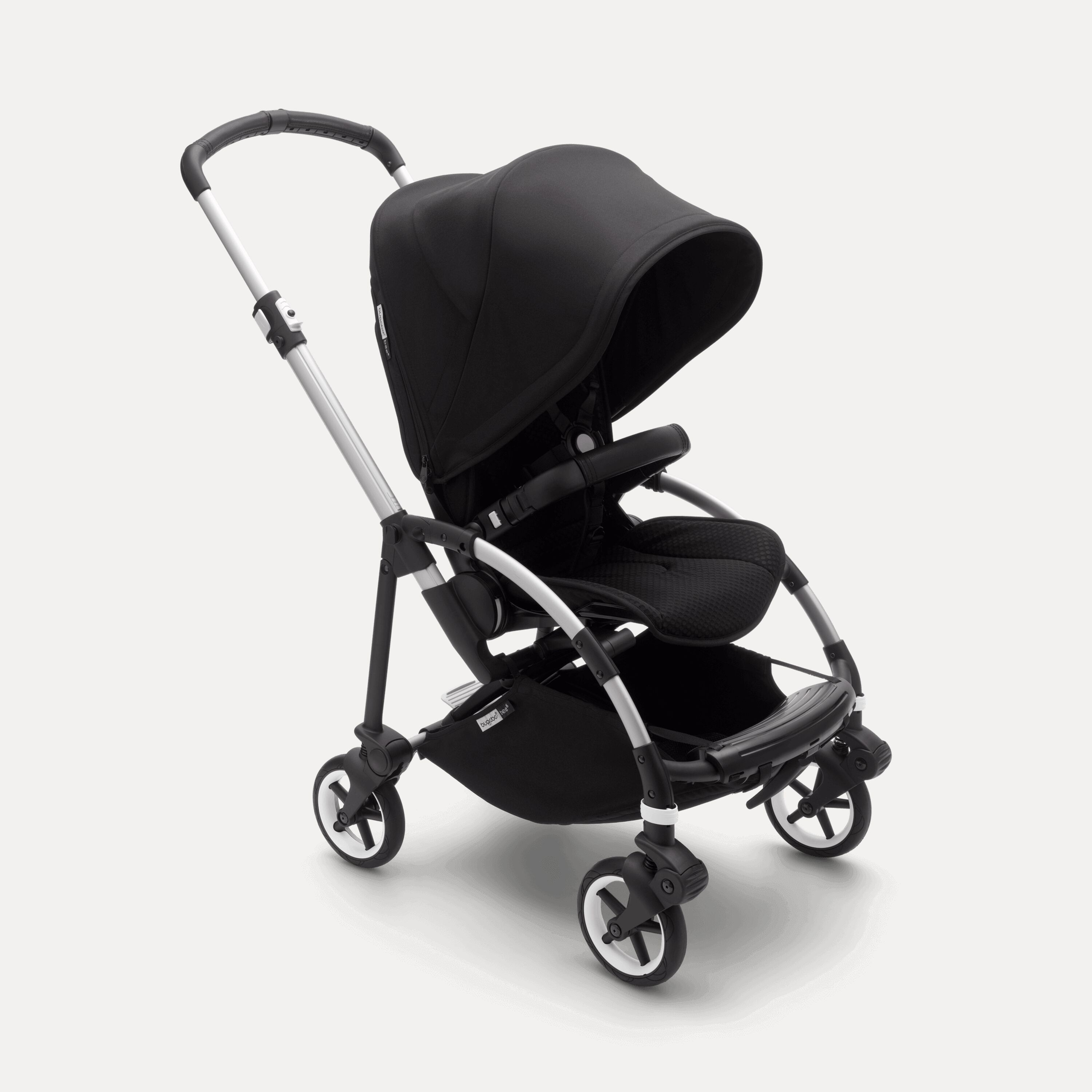 Bugaboo Bee 6 seat stroller black sun canopy, black fabrics, aluminium base - Main Modal Image Slide 1 of 3