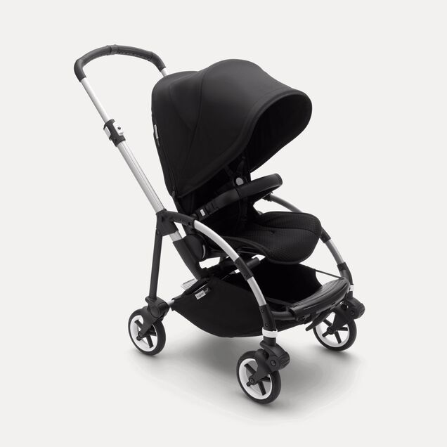 Bugaboo Bee 6 seat stroller black sun canopy, black fabrics, aluminium base - Main Image Slide 1 of 3
