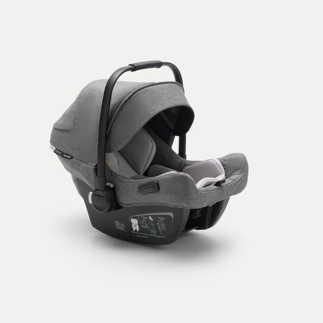 Bugaboo Bee 5 travel system grey melange sun canopy, grey melange fabrics, aluminium base - Main Image Slide 11 of 18