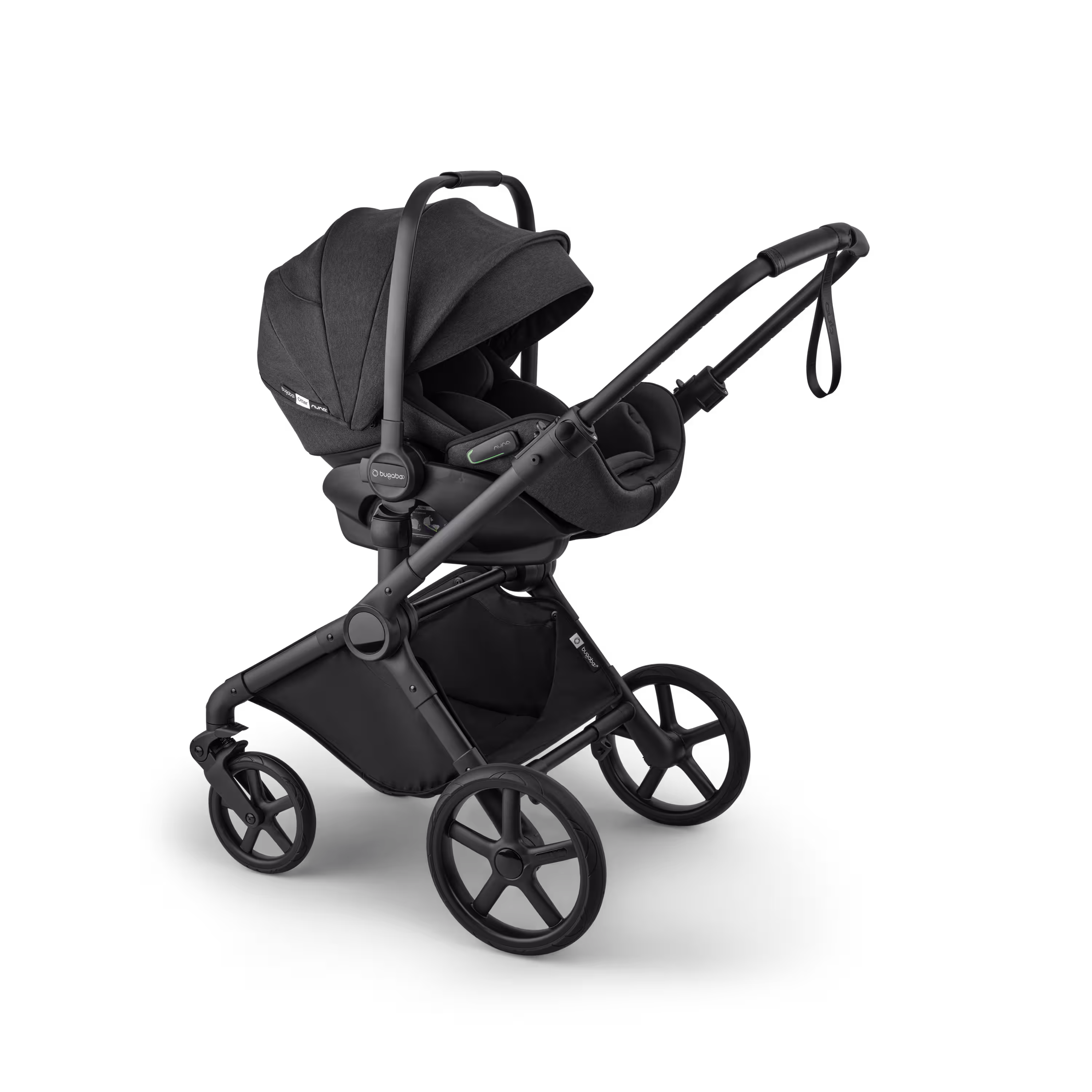 Bugaboo Cub 2-in-1 pram black base, heritage black fabrics, heritage black sun canopy - Main Modal Image Slide 10 of 11