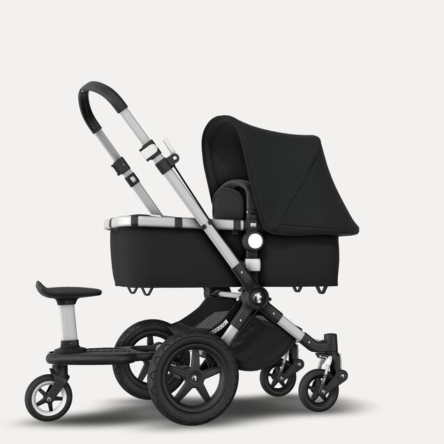 Bugaboo Cameleon 3 Plus sit and stand pushchair black sun canopy, black fabrics, aluminium base - Main Image Slide 6 of 6