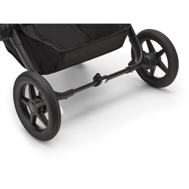 Bugaboo Donkey 5 Twin bassinet and seat stroller black base, midnight black fabrics, art of discovery white sun canopy - Main Image Slide 13 of 15