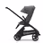 Refurbished Bugaboo Dragonfly bassinet and seat stroller black base, grey melange fabrics, forest green sun canopy - Thumbnail Slide 2 van 10