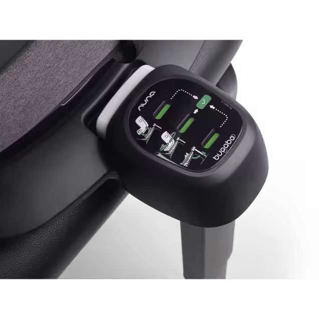 Close up of green safety indicators on the Bugaboo 360 ISOFIX Base by Nuna. - Main Image Slide 6 of 11