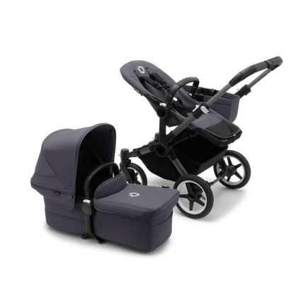 Bugaboo Donkey 5 Mono complete RW fabric US GRAPHITE/STORMY BLUE-STORMY BLUE - view 2