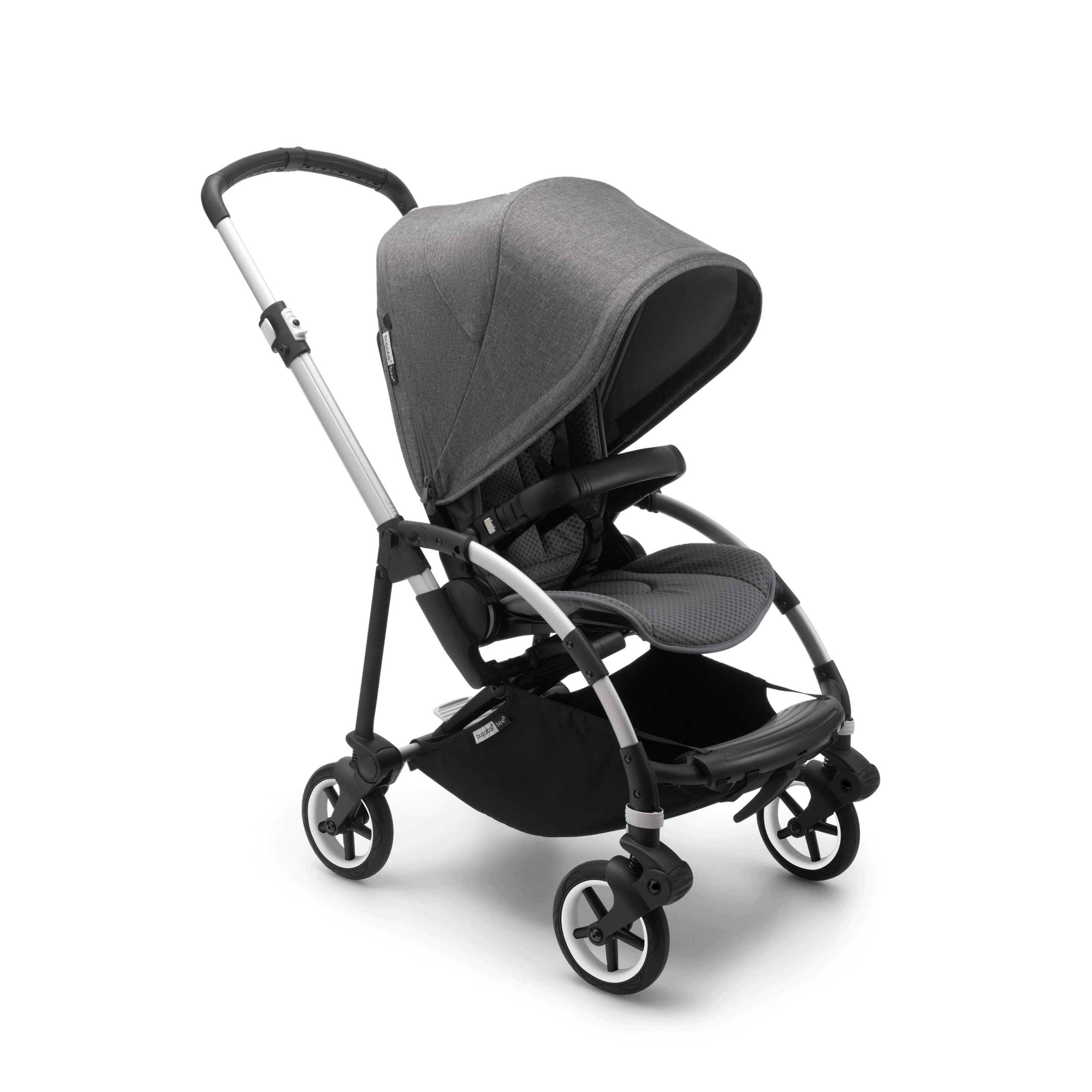 Refurbished Bugaboo Bee 6 seat and bassinet stroller Grey Melange