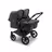 Bugaboo Donkey 5 twin stroller black base, mineral washed black fabrics, mineral washed black sun canopy - Thumbnail Slide 2 of 6