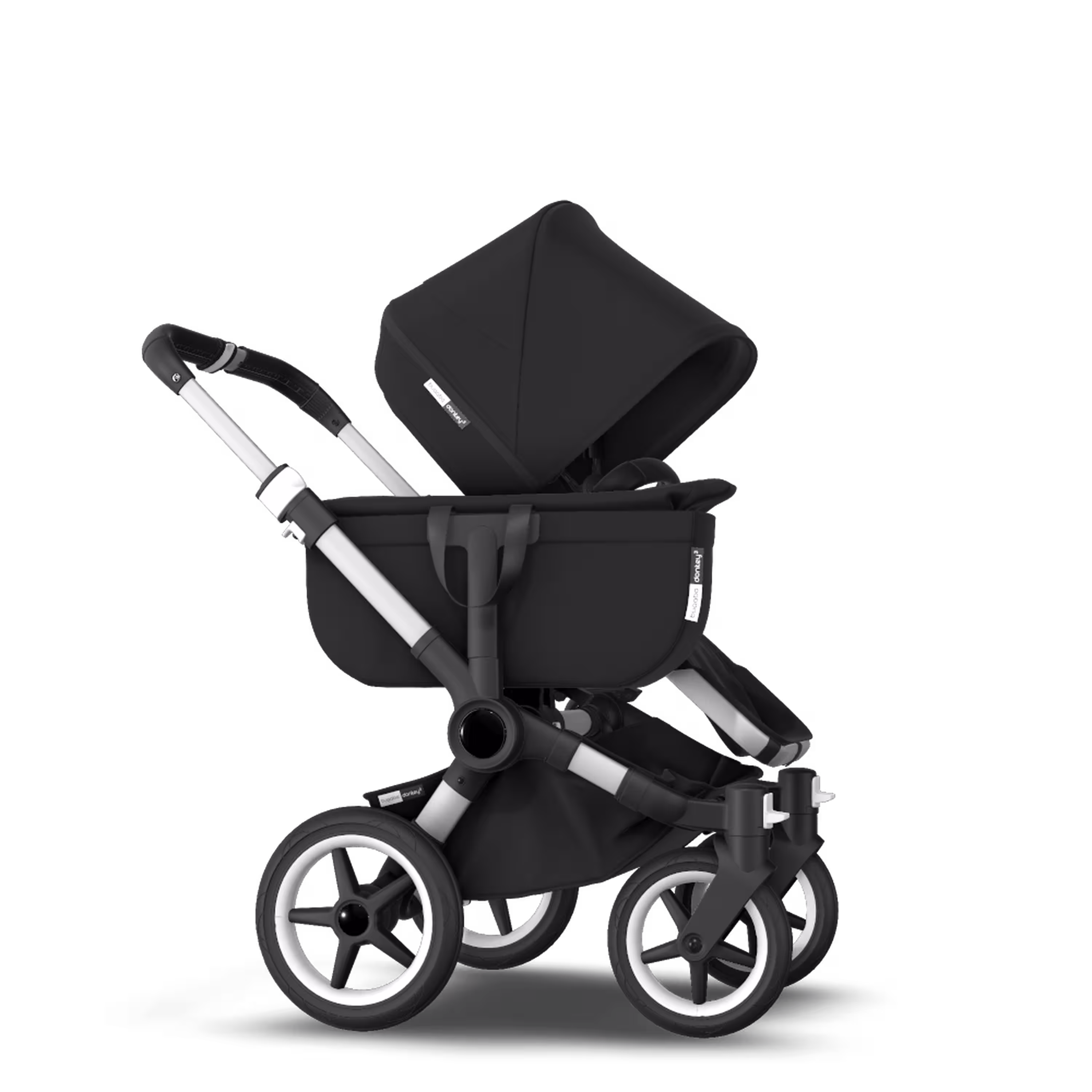 Bugaboo Donkey 3 Mono travel system black sun canopy, black fabrics, aluminium base - Main Modal Image Slide 9 of 15