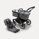 Refurbished Bugaboo Donkey 5 base RW fabric US GRAPHITE/ GREY MÉLANGE