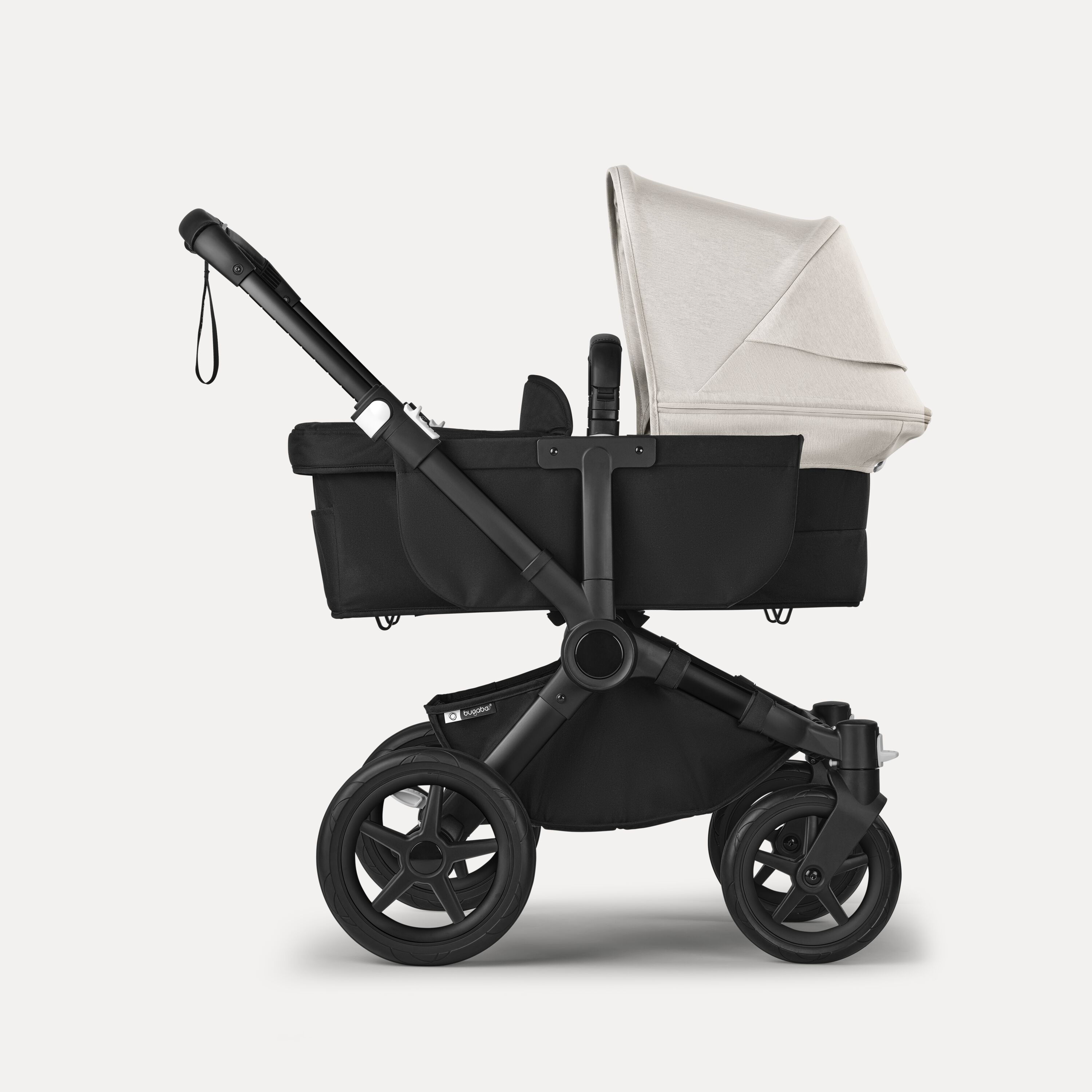 Bugaboo Donkey 5 Mono 2-in-1 stroller black base, midnight black fabrics, misty white sun canopy - Main Modal Image Slide 3 of 12