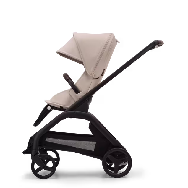 Bugaboo Dragonfly 2-in-1 stroller black base, desert taupe fabrics, desert taupe sun canopy - Main Image Slide 2 of 16