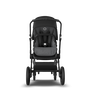 Bugaboo Fox 2 seat and bassinet stroller black sun canopy, grey melange fabrics, black base - Thumbnail Slide 7 van 10