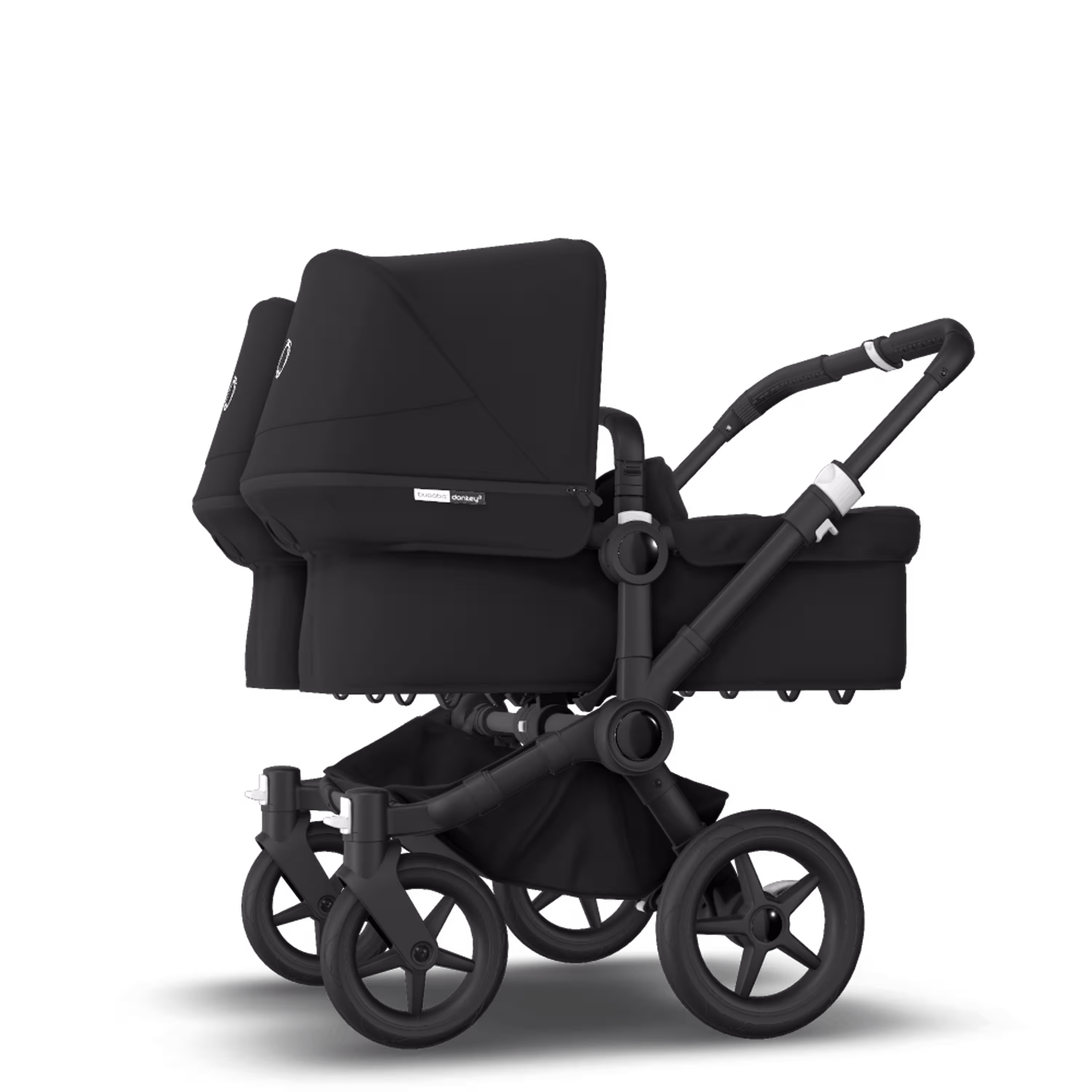 Bugaboo Donkey 3 Twin travel system black sun canopy, black fabrics, black base - Main Modal Image Slide 9 of 15