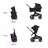 Folded dimensions of the Bugaboo Fox 5 stroller: 35 inches length by 20.9 inches wide with the bassinet, and 35 inches length by 21.7 inches wide with the seat. - Thumbnail Slide 7 of 12