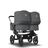 Bugaboo Donkey 3 Twin travel system grey melange sun canopy, grey melange fabrics, black base - Thumbnail Slide 8 of 18
