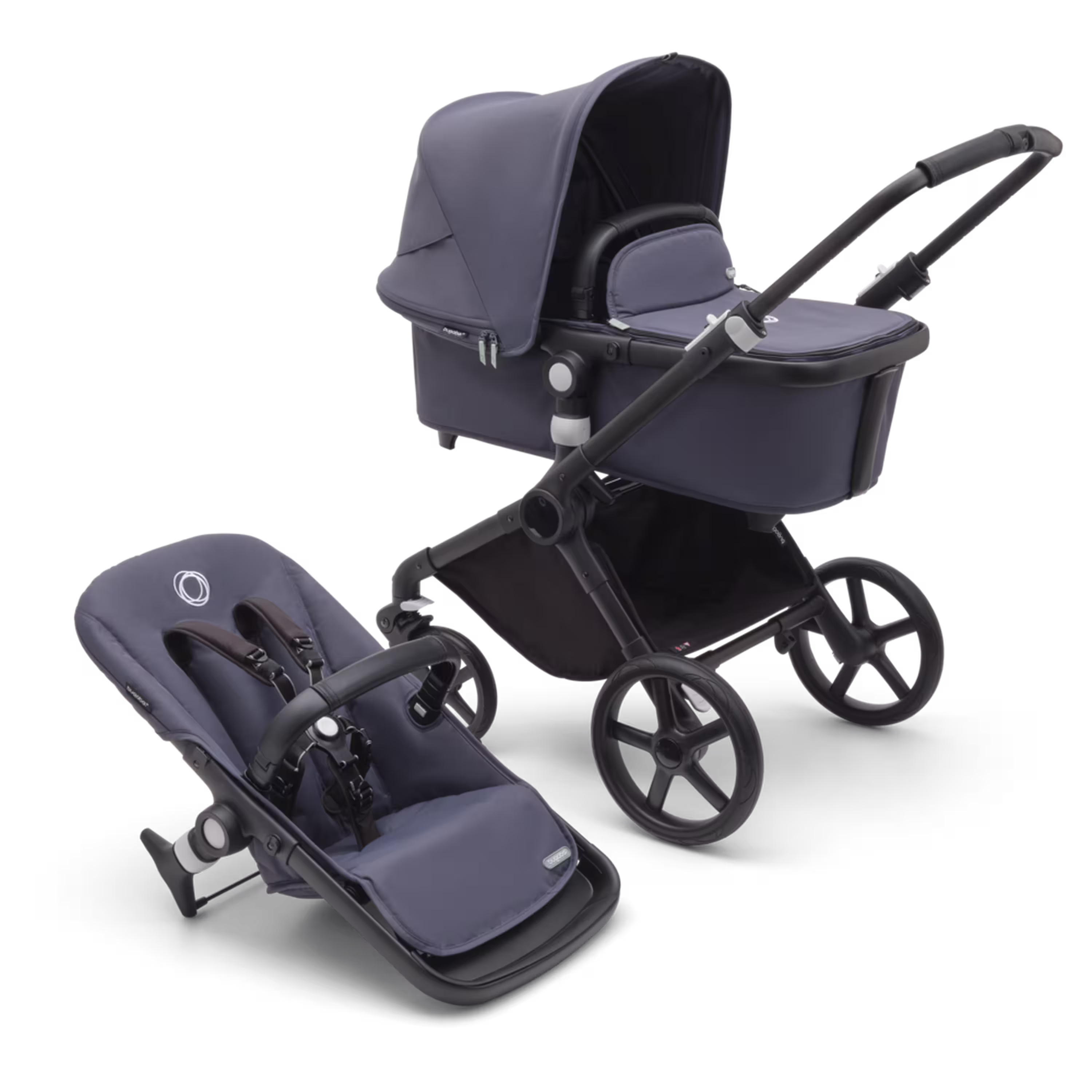 Bugaboo Fox Cub complete BLACK/STORMY BLUE-STORMY BLUE - Main Modal Image Slide 8 of 9