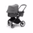 Bugaboo Lynx bassinet and seat stroller grey melange sun canopy, grey melange fabrics, black base - Thumbnail Slide 2 of 10
