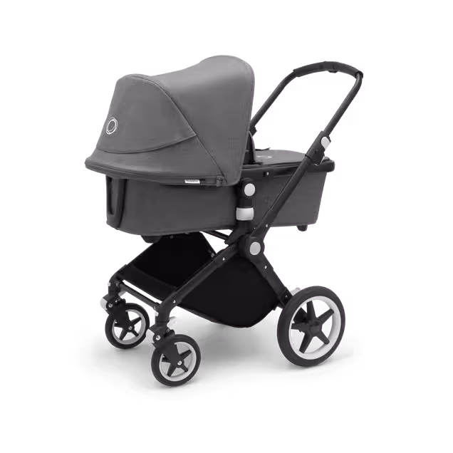 Bugaboo Lynx bassinet and seat stroller grey melange sun canopy, grey melange fabrics, black base - Main Image Slide 2 of 10